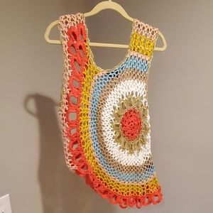 Colorful, crochet tank top